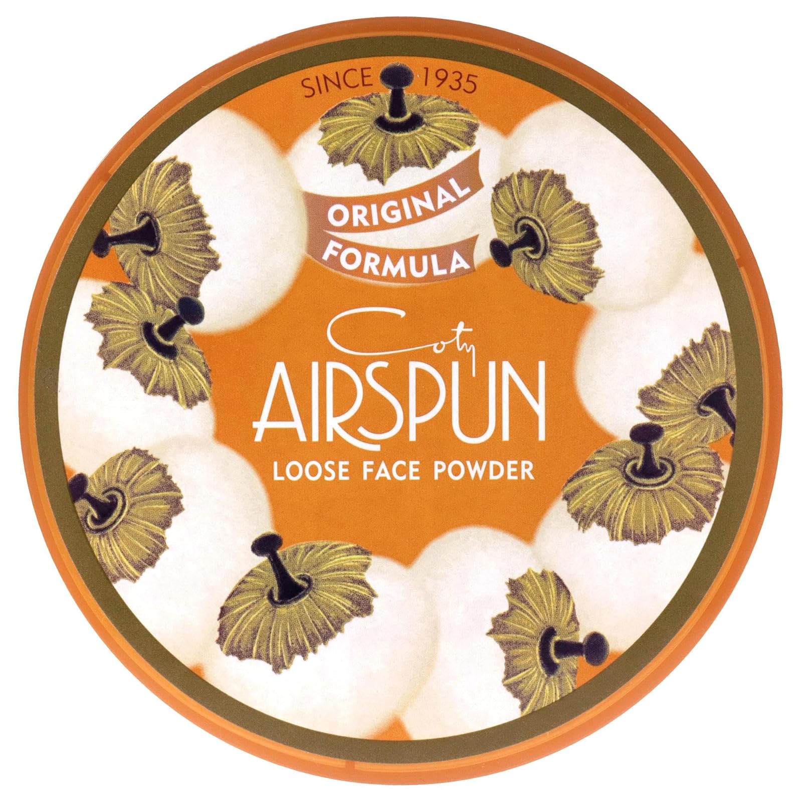 The Translucent jar of Airspun loose face powder